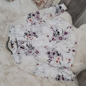 WHBM lace floral top